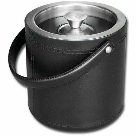 DACASSO Ice Bucket, 1.5 Quart, 6-1/4inWx6-1/4inLx6-1/4inH, Black DACA1060